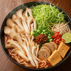 Bún bò chay nấm bào ngư