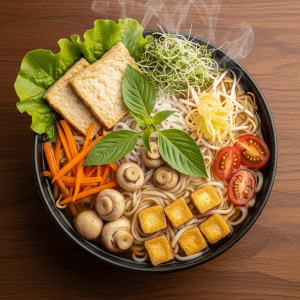 món bún bò chay thanh đạm