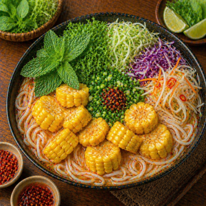 Bún Bò Chay Bắp Mỹ