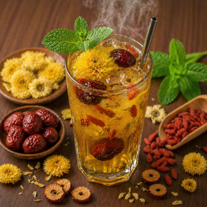 trà hoa cúc táo Đỏ