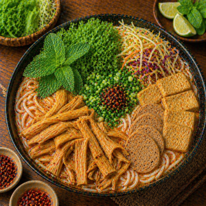 Bún Bò Chay Măng Khô