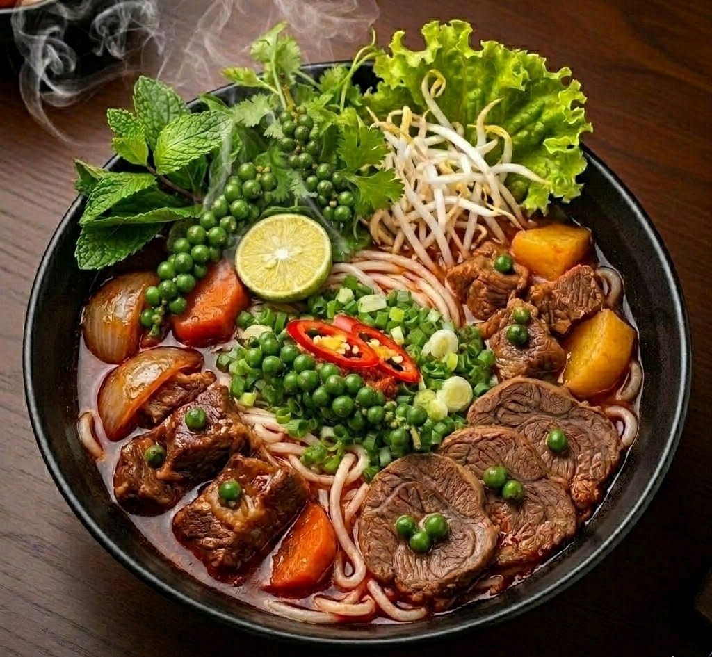 bun bo tieu xanh bún bò tiêu xanh